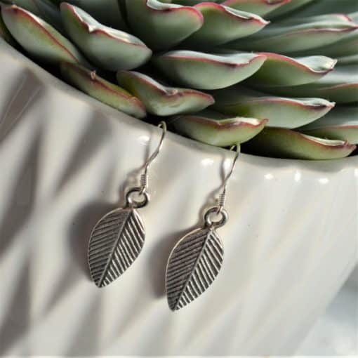 Ilana Leaf Earrings. Unusual Jewellery. Fair Trade. E107E 510X510 1 Eco Friendly Products