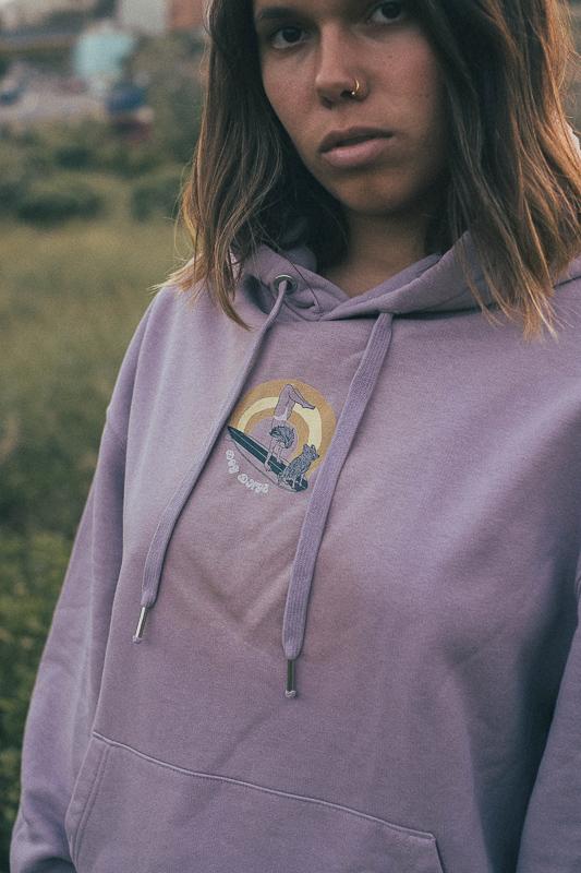 Dog Days Hoodie Lilac 3 Eco Friendly Products