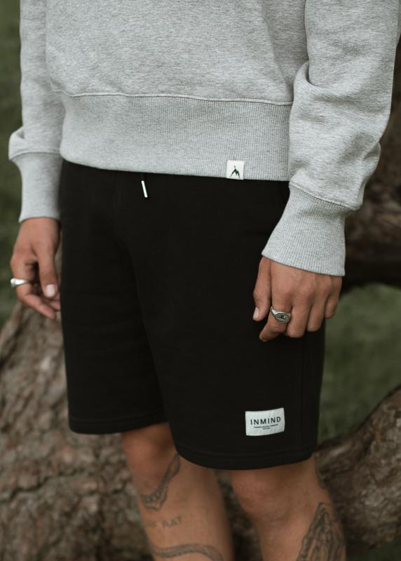Bermuda Short In Organic Cotton In Black