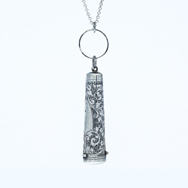 IOYOI Vintage Silver Locket Womens Necklace with Coin